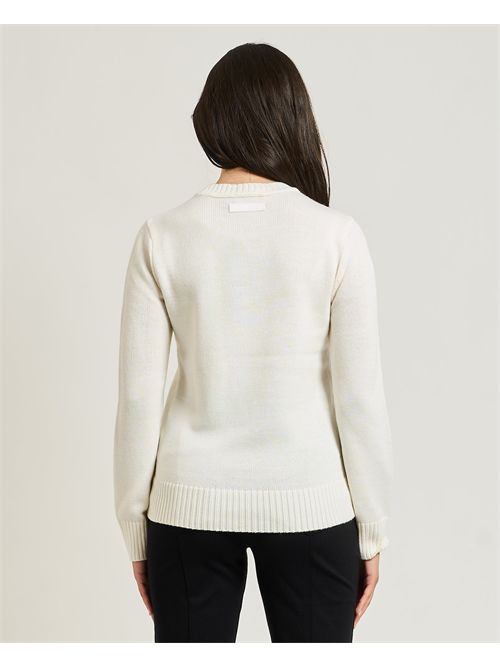 Maglione donna EA7 con applicazione decorativa EMPORIO ARMANI EA7 | 7W000700-AF17574M0159